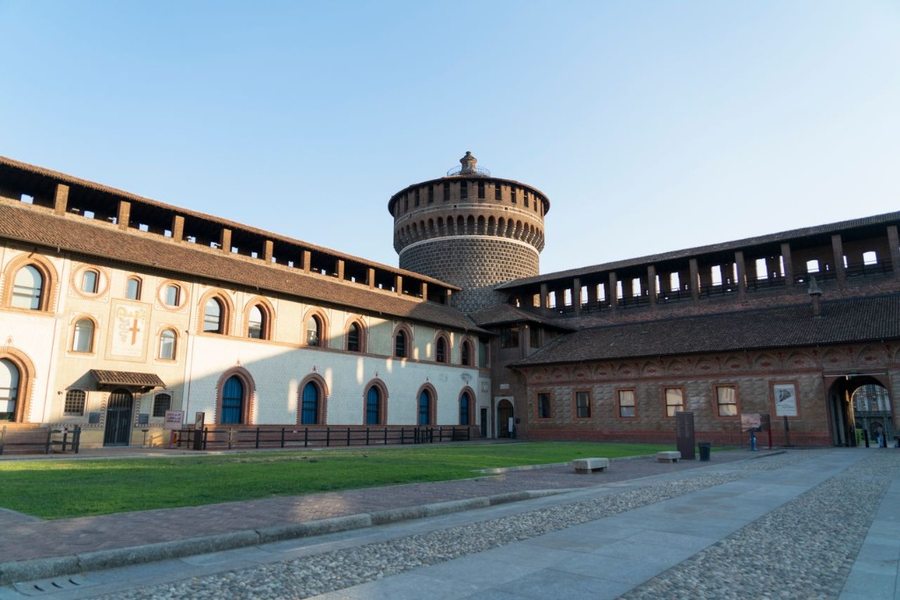 Cortile della Rocchetta al Castello Sforzesco