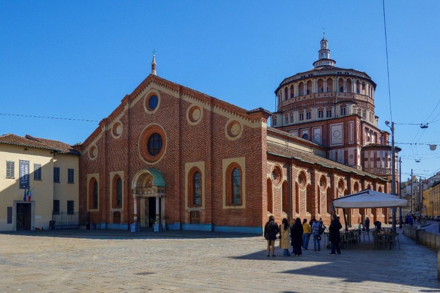 Santa Maria delle Grazie e la tribuna del Bramante